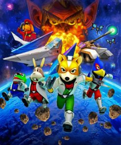 Action Adventure Game Star Fox paint by number