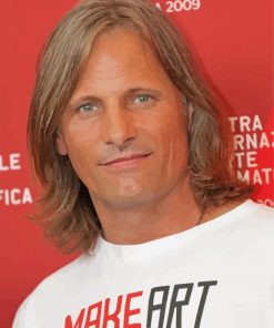 American Viggo Mortensen paint by number