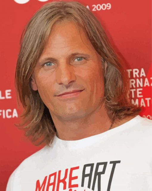 American Viggo Mortensen paint by number