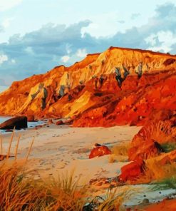 Aquinnah Cliffs Marthas Vineyard paint by number