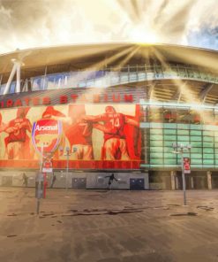 Arsenal Emirates Stadium paint by number