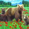 Bear Family paint by number