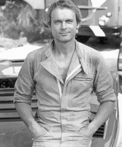 Black And White Terence Hill Paint by number