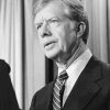 Black And White President Jimmy Carter paint by number