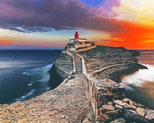 Bonifacio Lighthouse paint by number