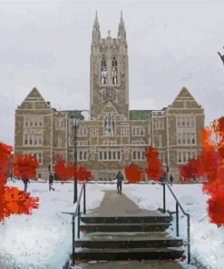 Boston College Art paint by number