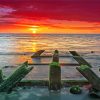 Bridlington Beach In England paint by number