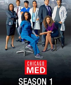 Chicago Med Poster paint by number