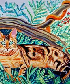 Cat Bengal Animal paint by number