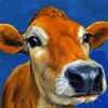 Cow Portrait Art paint by number