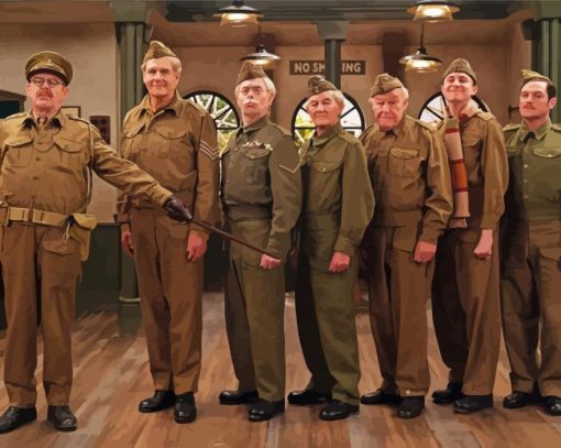 Dads Army Sitcom Paint by number