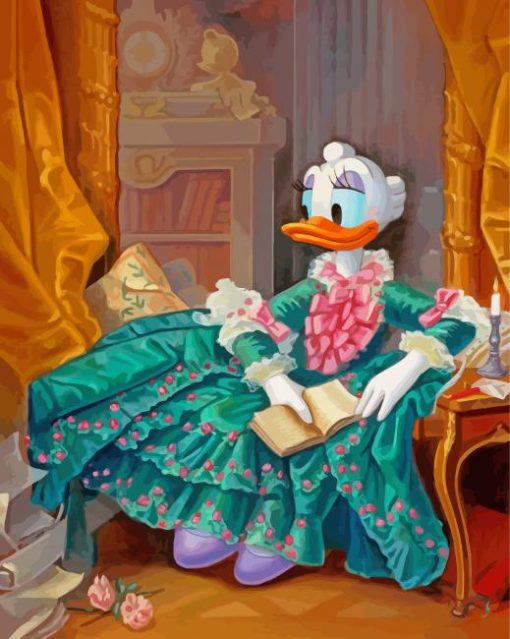 Daisy Duck Princess paint by number