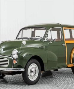 Dark Green Morris Minor Traveller paint by number