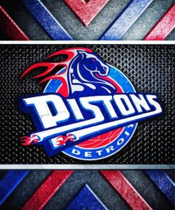 Detroit Pistons Logo paint by number