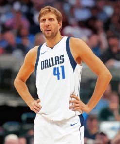 Dirk Nowitzki Dallas paint by number