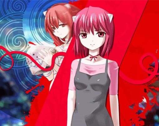 Elfen Lied Character paint by number