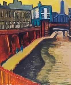 England London Canal Art paint by number