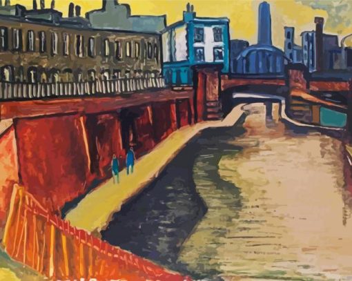 England London Canal Art paint by number