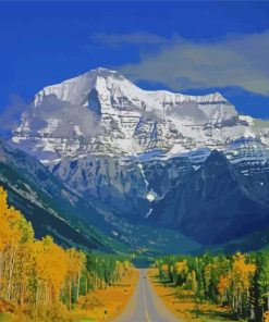 Fall In Mount Robson Canada paint by number