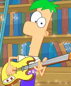 Ferb Fletcher Guitarist paint by number