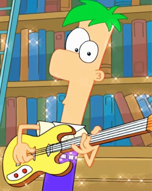 Ferb Fletcher Guitarist paint by number