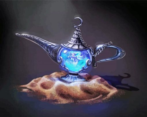 Genie Lamp paint by number