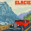 Going To The Sun Road Glacier National Park paint by number