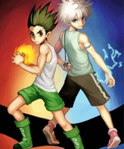 Gon And Kilauea Anime paint by number