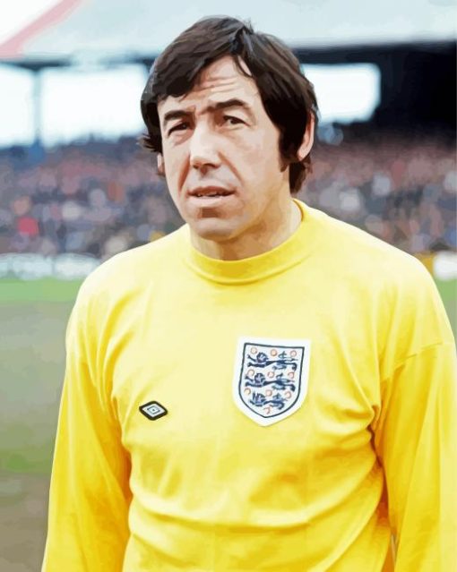 Gordon Banks Player Paint by number