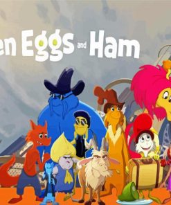 Green Eggs and Ham Paint by number