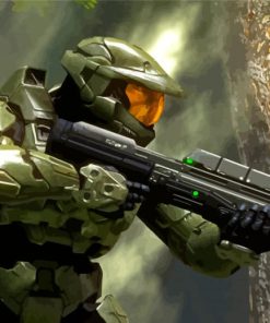 Halo The Master Chief paint by number