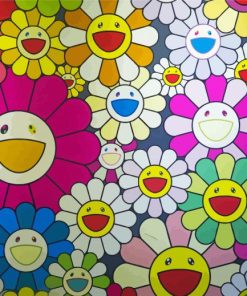 Happy Flowers Paint by number