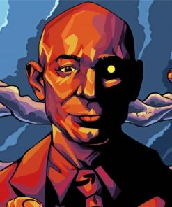 Jeff Bezos Art Illustration paint by number