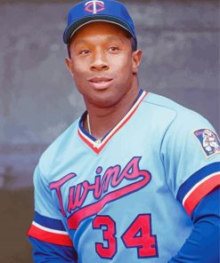 Kirby Puckett Baseballer paint by number