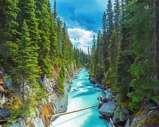 Kootenay National Park paint by number