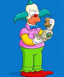 Krusty Clown paint by number