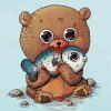 Little Bear Eats Fish paint by number