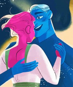 Lore Olympus Hades And Persephone Dancing paint by number