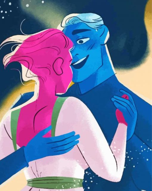 Lore Olympus Hades And Persephone Dancing paint by number