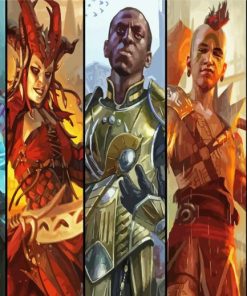 Magic The Gathering Characters Paint by number