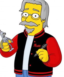 Matt Groening paint by number