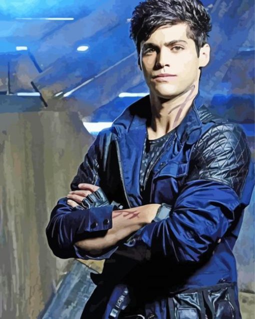 Matthew Daddario Alec Lightwood paint by number