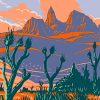 Mojave Desert Illustration paint by number