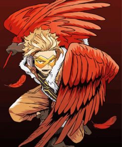 My Hero Academia Hawks paint by number