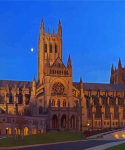 National Cathedral Washington paint by number