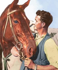 Phar Lap Race Horse paint by numbers