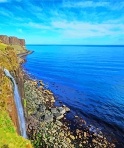 Portree Skye Seascape paint by number