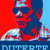 President Philippine Rodrigo Duterte Art paint by number