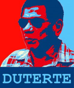 President Philippine Rodrigo Duterte Art paint by number