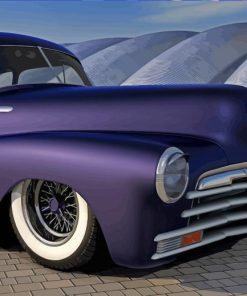 Purple 48 Chevrolet Fleetline paint by number